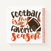 サッカーは私のお気に入りのセサオン ノートブック (裏面)