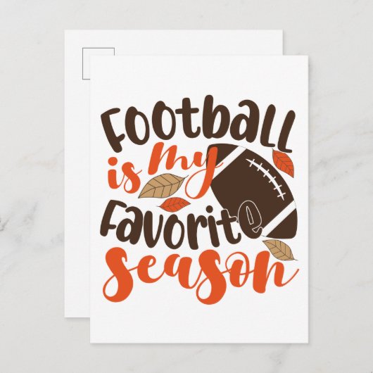 サッカーは私のお気に入りのセサオン ポストカード (正面/裏面)