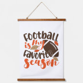 サッカーは私のお気に入りのセサオン 吊り下げ型タペストリー (正面)