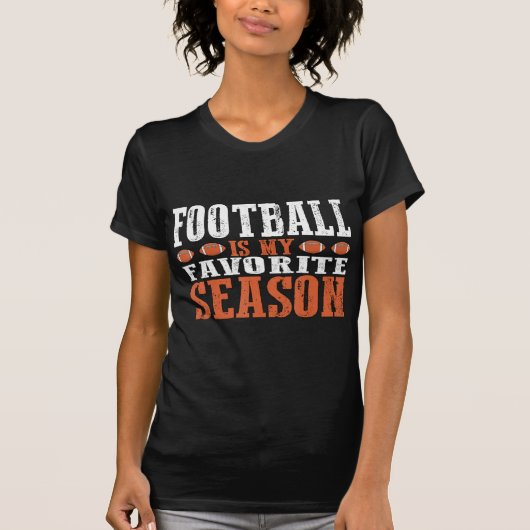 サッカーは私のシーズンお気に入りのだ Tシャツ (正面)