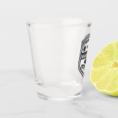 サッカーは私のシーズンロお気に入りのググレーブラック ショットグラス (左)