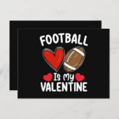 サッカーは私のバレンタインデーのスポーツである ポストカード (正面/裏面)