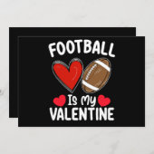 サッカーは私のバレンタインデーのスポーツである 招待状 (正面/裏面)
