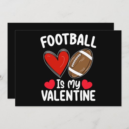 サッカーは私のバレンタインデーのスポーツである 招待状 (正面/裏面)
