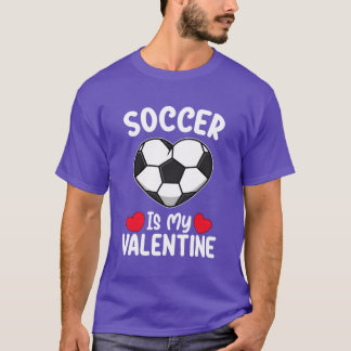 サッカーは私のバレンタインデーのスポーツ仲間 レトロ Tシャツ