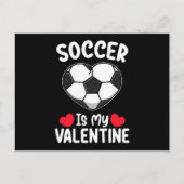 サッカーは私のバレンタインデーのスポーツ ポストカード (正面)