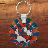 サッカーは私の世界 キーホルダー (正面)