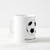 サッカーは私の人生 コーヒーマグカップ (正面左)
