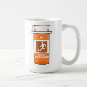 サッカーは私の薬 コーヒーマグカップ
