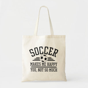 サッカーは私をそんなに幸せにさせない トートバッグ