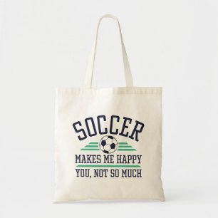 サッカーは私をそんなに幸せにさせない トートバッグ