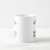サッカーは私を幸せにする コーヒーマグカップ (中央)