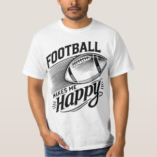 サッカーは私を幸せにする Tシャツ