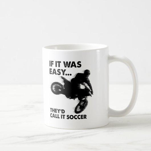 サッカーは簡単で面白い マグカップ (右)