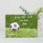 サッカーは緑の芝生で  日程を控えてパーティー 招待状 (スタンド正面)