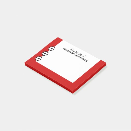 サッカーは色の名前を個人化します ポストイット (アングル)