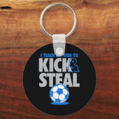 サッカーは蹴って奪うもの Funny Soccer  キーホルダー (正面)
