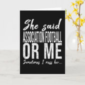 サッカーは馬鹿げた名言だ カード (黄色い花)