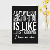 サッカーは馬鹿げた名言だ カード (黄色い花)