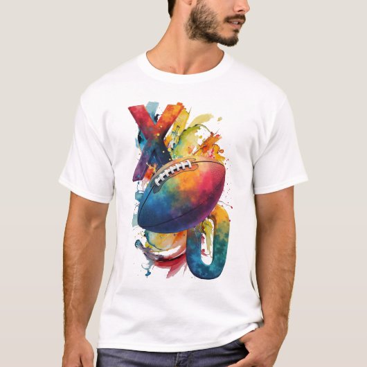 サッカーはX対Oですべてだ Tシャツ (正面)