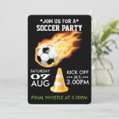 サッカーまたはフットボールパーティー 招待状 (スタンド正面)
