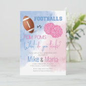 サッカーまたはポムポムスの性別による招待の表示 招待状 (スタンド正面)