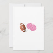 サッカーまたはポムポムスの性別による招待の表示 招待状 (裏面)