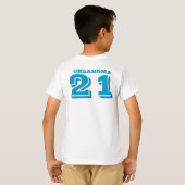 サッカーまたは野球のtシャツのカスタマイズ可能 tシャツ (裏面フル)