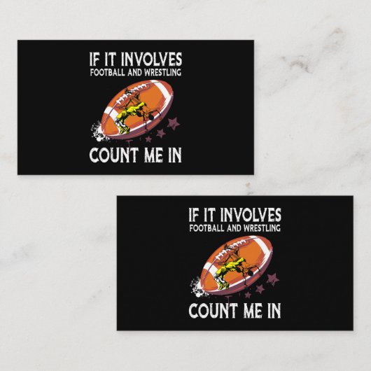 サッカーもしとレスリングが私を数える 名刺 (正面/裏面)