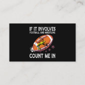 サッカーもしとレスリングが私を数える 名刺 (正面)