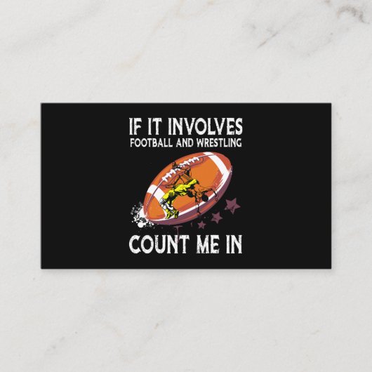 サッカーもしとレスリングが私を数える 名刺 (正面)