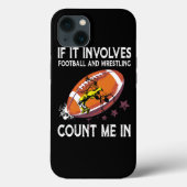 サッカーもしとレスリングが私を数える Case-Mate iPhoneケース (裏面)