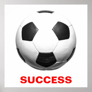 サッカーやる気を起こさせるの成功ヨーロッパサッカー ポスター