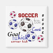 サッカーやる気を起こさせるゲーム,スポーツ用語 マグネット (正面)