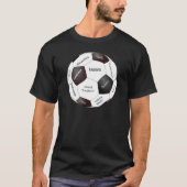 サッカーやる気を起こさせるゲーム，スポーツ用語 Tシャツ (正面)