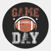 サッカーやる気を起こさせるスタイルシーズンギフトボーイズ男性 ラウンドシール (正面)