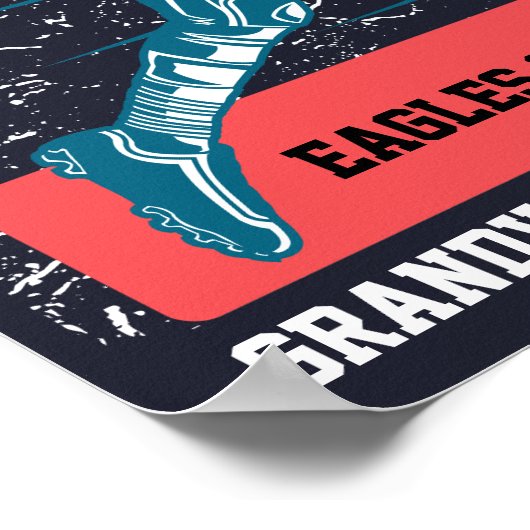 サッカーやる気を起こさせる練習用ポスター ポスター (角)