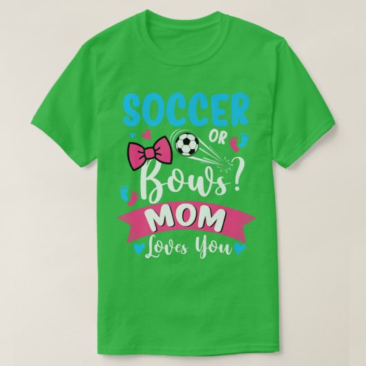 サッカーや弓ママ愛する性差別ベビー Tシャツ (デザイン正面)