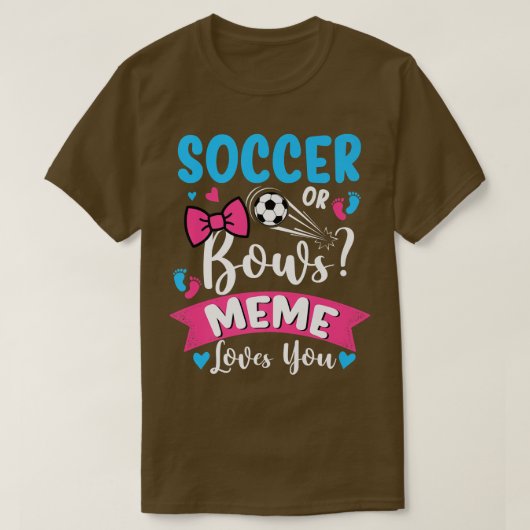 サッカーや弓ミーム愛する性差別ベビー Tシャツ (デザイン正面)