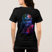 サッカーをするために生まれてきた女の子 2.0 トライブレンドTシャツ (裏面)