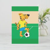サッカーをするトラ 招待状 (スタンド正面)