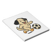 サッカーをする子犬 ノートパッド (アングル)