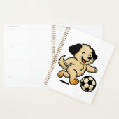 サッカーをする子犬 プランナー手帳 (ディスプレー)