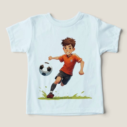 サッカーをする少年 (デザイン正面)
