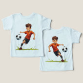 サッカーをする少年 (デザイン正面&裏面)