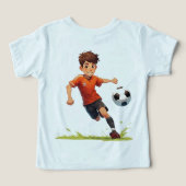 サッカーをする少年 (デザイン裏面)