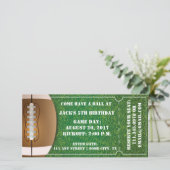 サッカーをテーマにしたチケット招待状の誕生日 (スタンド正面)