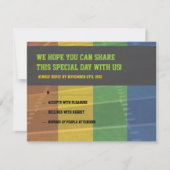 サッカーをテーマにしたバーバルミツワー返信カード 出欠カード (正面)