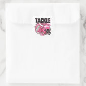 サッカーをテーマにした乳がん認識度 スクエアシール (バッグ)