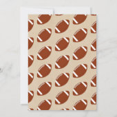 サッカーをテーマにした共同ベビーシャワー サンキューカード (裏面)